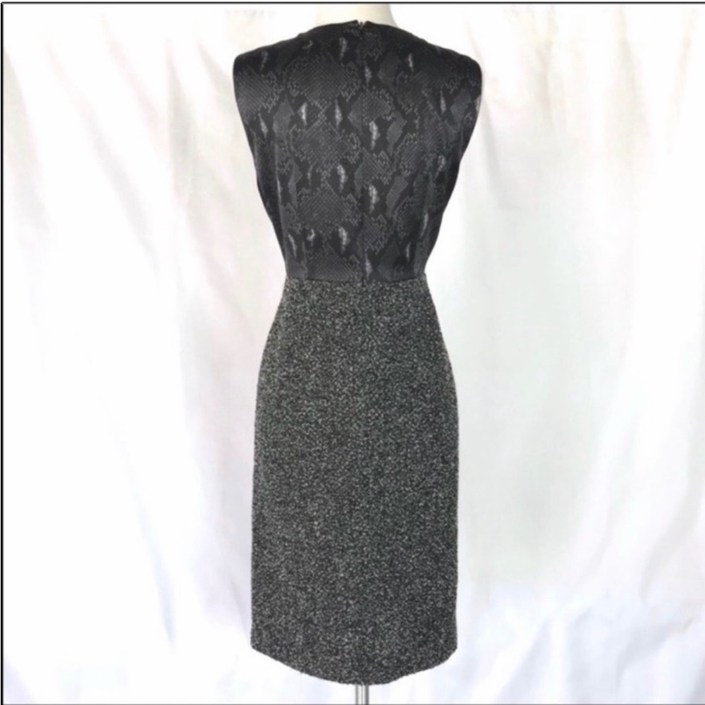 Elie Tahari Black and Gray Midi Dress - Picture 2 of 4